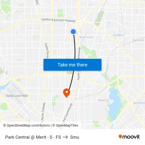 Park Central @ Merit - S - FS to Smu map