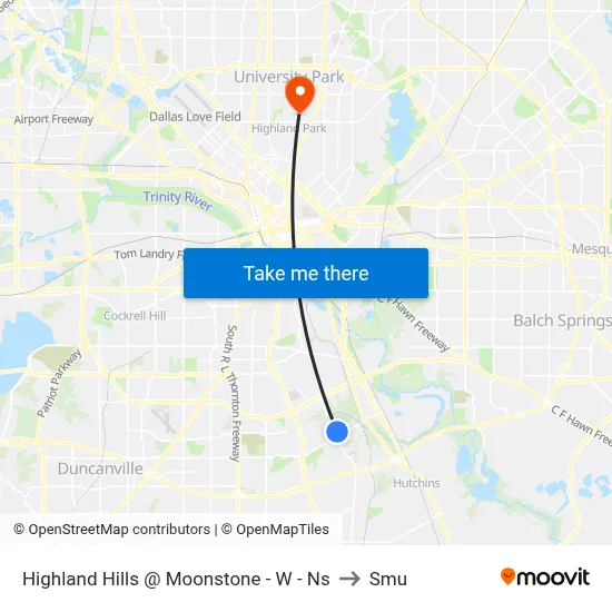 Highland Hills @ Moonstone - W - Ns to Smu map