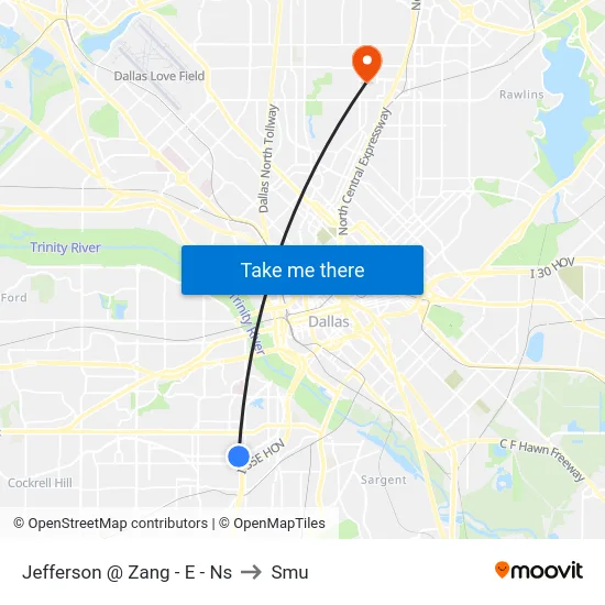 Jefferson @ Zang - E - Ns to Smu map