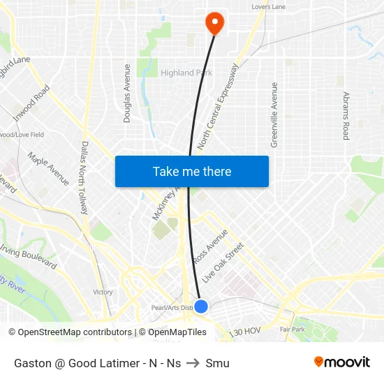 Gaston @ Good Latimer - N - Ns to Smu map