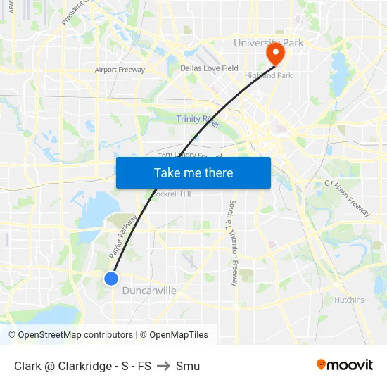 Clark @ Clarkridge - S - FS to Smu map