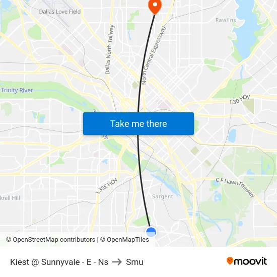 Kiest @ Sunnyvale - E - Ns to Smu map