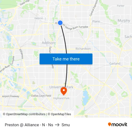 Preston @ Alliance - N - Ns to Smu map