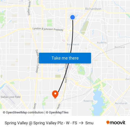 Spring Valley @ Spring Valley Plz - W - FS to Smu map