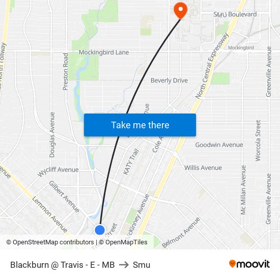 Blackburn @ Travis - E - MB to Smu map