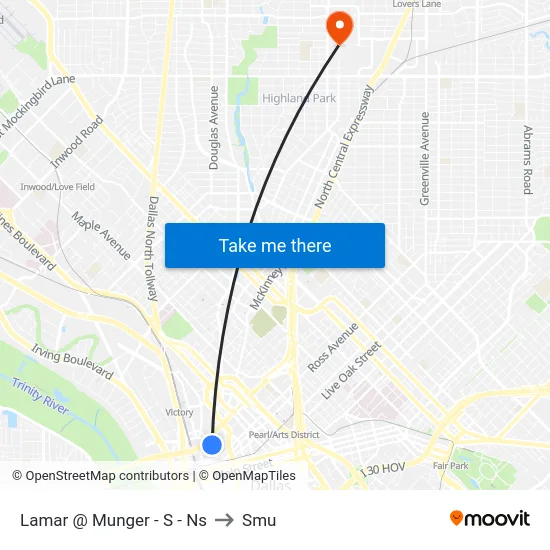 Lamar @ Munger - S - Ns to Smu map