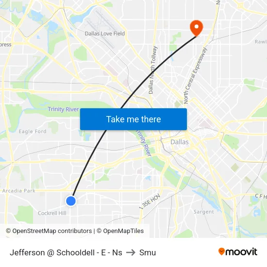 Jefferson @ Schooldell - E - Ns to Smu map