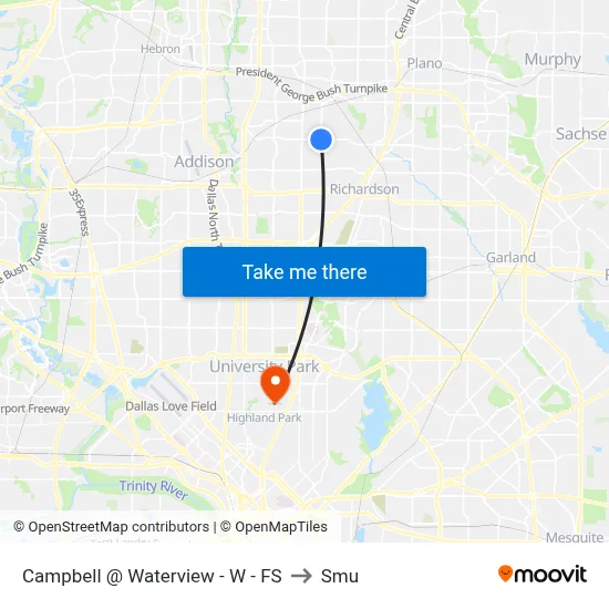Campbell @ Waterview - W - FS to Smu map