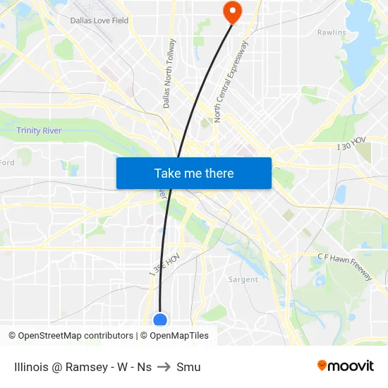 Illinois @ Ramsey - W - Ns to Smu map