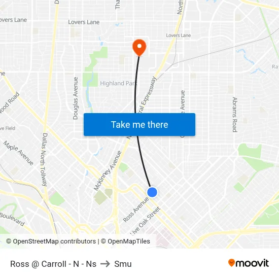 Ross @ Carroll - N - Ns to Smu map