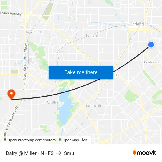 Dairy @ Miller - N - FS to Smu map