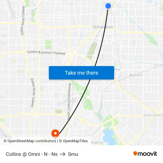 Collins @ Omni - N - Ns to Smu map