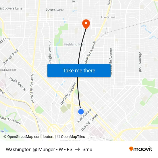 Washington @ Munger - W - FS to Smu map