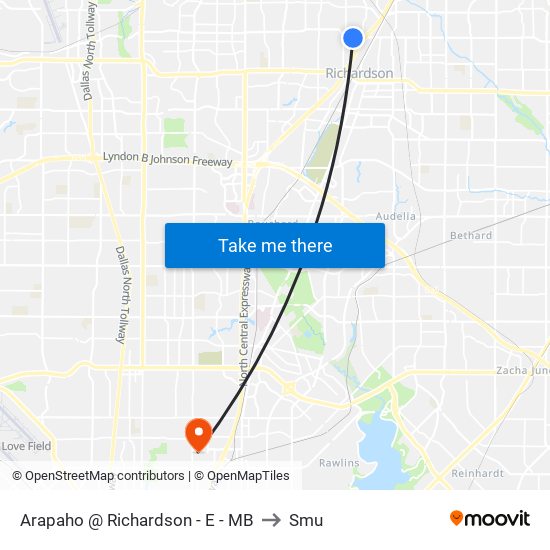 Arapaho @ Richardson - E - MB to Smu map