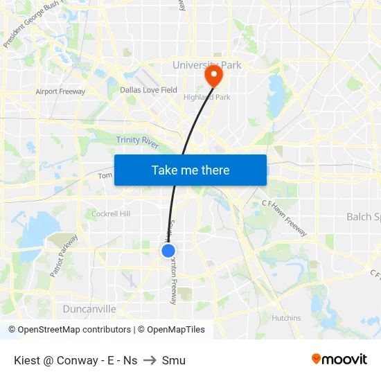 Kiest @ Conway - E - Ns to Smu map