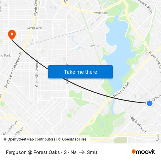Ferguson @ Forest Oaks - S - Ns to Smu map