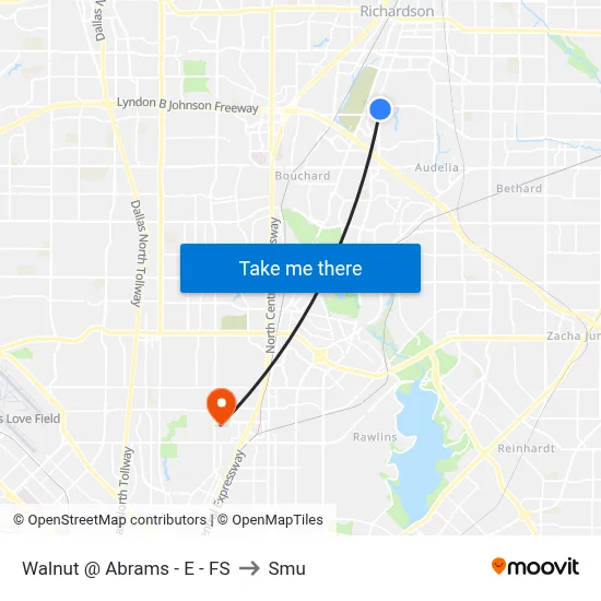 Walnut @ Abrams - E - FS to Smu map