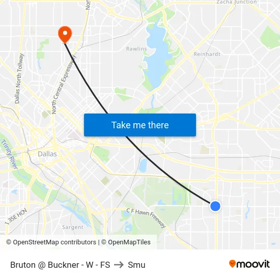Bruton @ Buckner - W - FS to Smu map