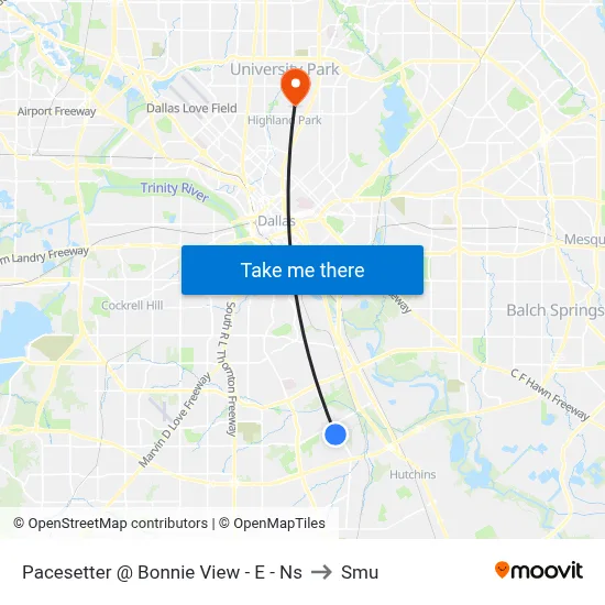 Pacesetter @ Bonnie View - E - Ns to Smu map