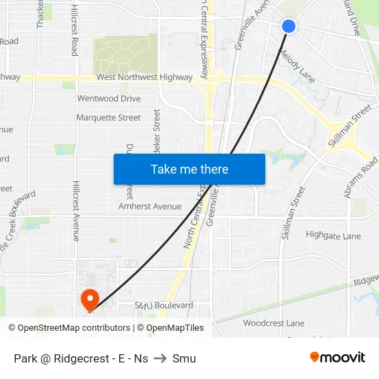 Park @ Ridgecrest - E - Ns to Smu map