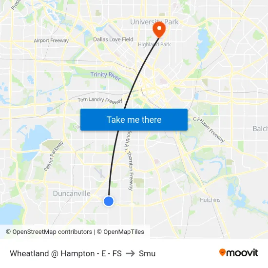 Wheatland @ Hampton - E - FS to Smu map