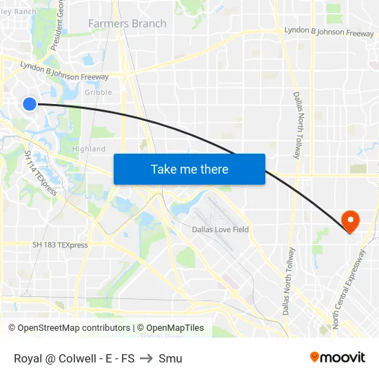 Royal @ Colwell - E - FS to Smu map