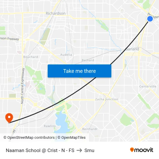 Naaman School @ Crist - N - FS to Smu map