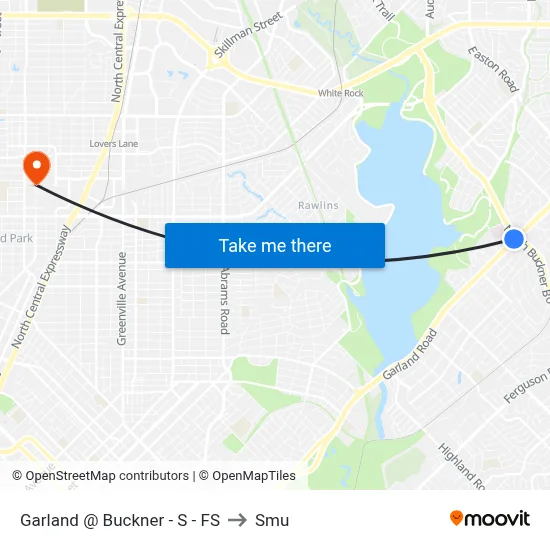 Garland @ Buckner - S - FS to Smu map