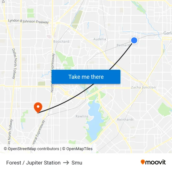 Forest / Jupiter Station to Smu map