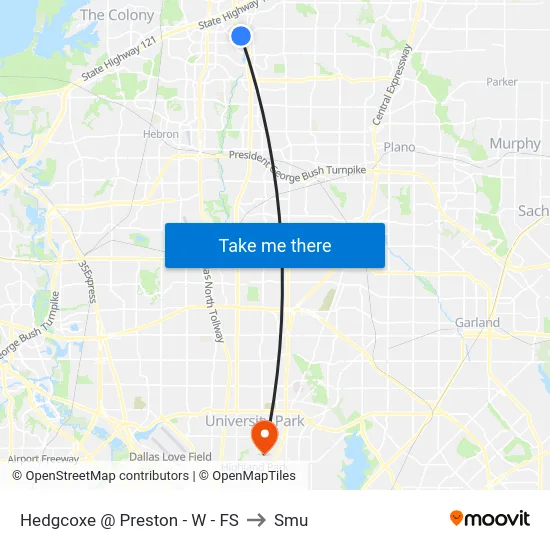 Hedgcoxe @ Preston - W - FS to Smu map