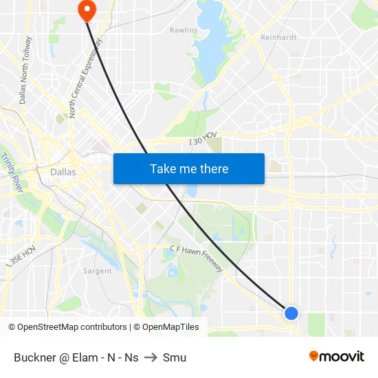 Buckner @ Elam - N - Ns to Smu map