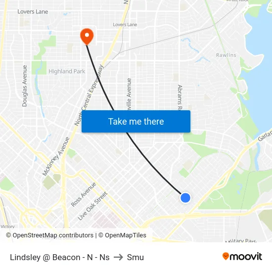Lindsley @ Beacon - N - Ns to Smu map