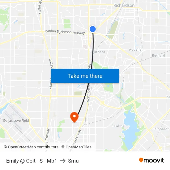 Emily @ Coit - S - Mb1 to Smu map
