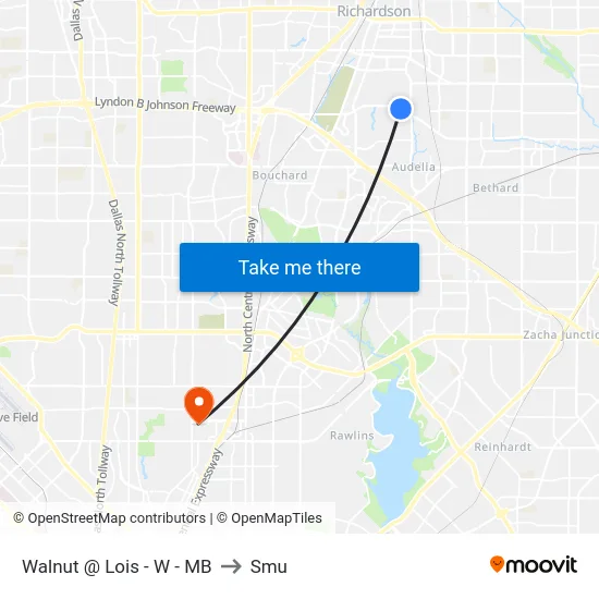 Walnut @ Lois - W - MB to Smu map