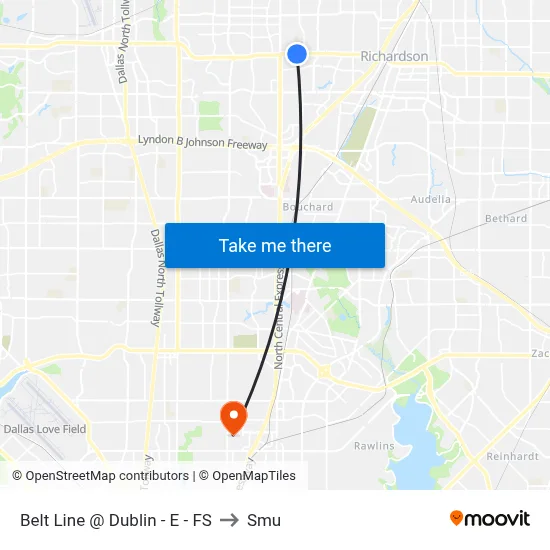 Belt Line @ Dublin - E - FS to Smu map