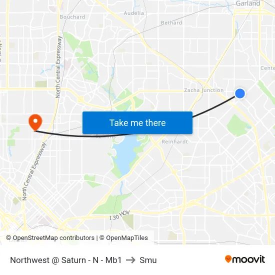Northwest @ Saturn - N - Mb1 to Smu map