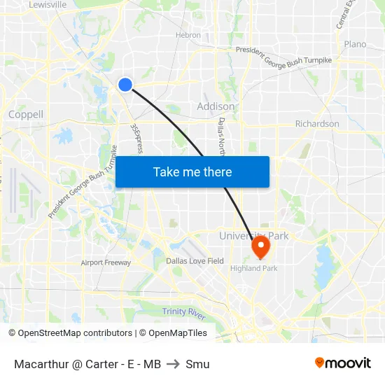 Macarthur @ Carter - E - MB to Smu map