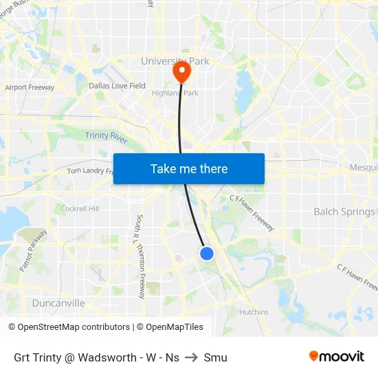 Grt Trinty @ Wadsworth - W - Ns to Smu map