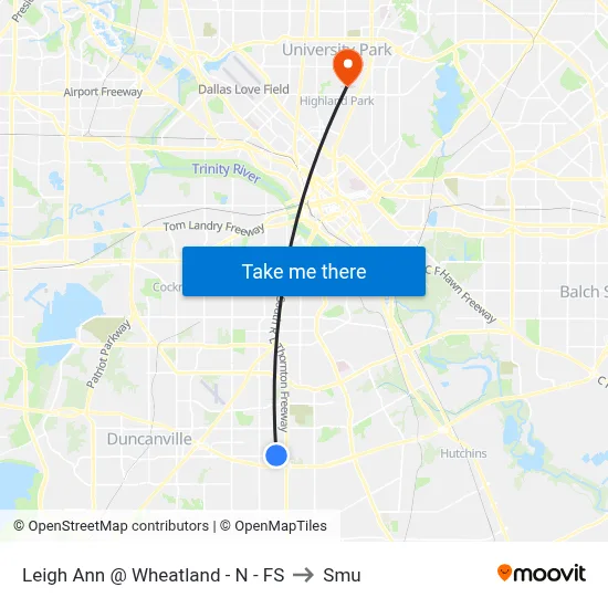 Leigh Ann @ Wheatland - N - FS to Smu map
