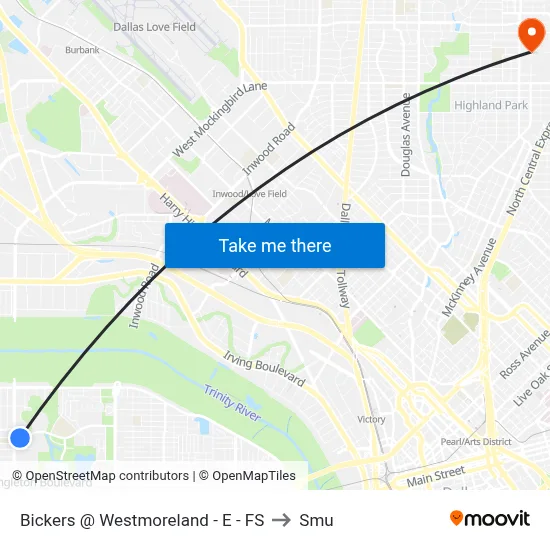 Bickers @ Westmoreland - E - FS to Smu map