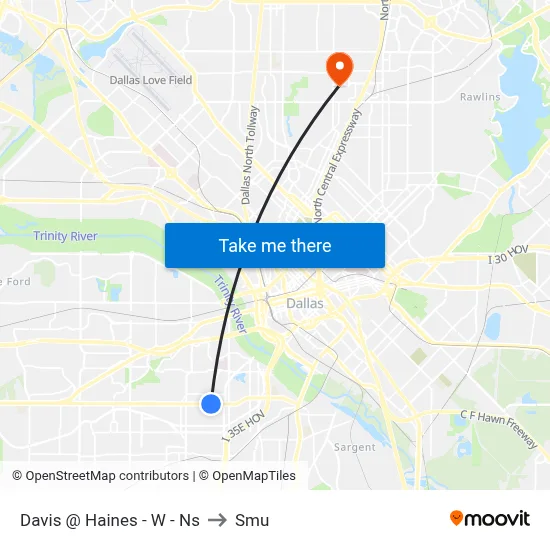 Davis @ Haines - W - Ns to Smu map