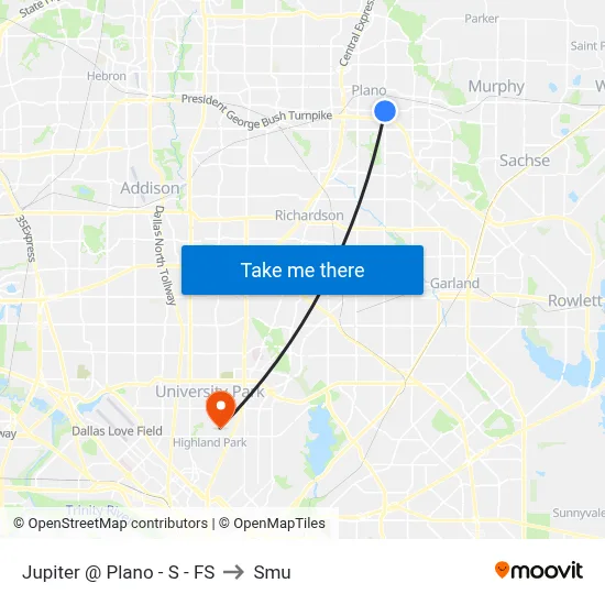 Jupiter @ Plano - S - FS to Smu map