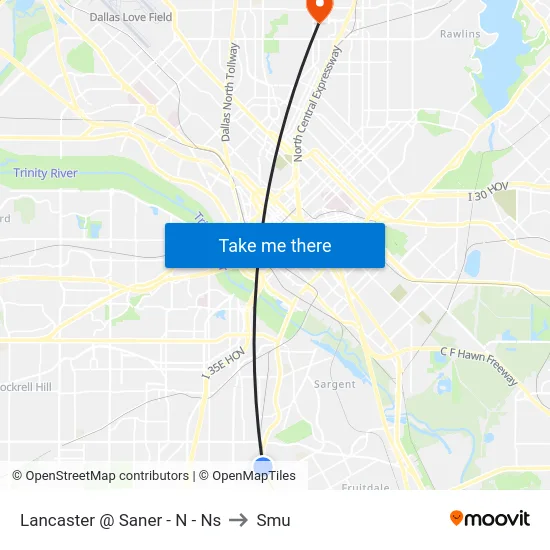 Lancaster @ Saner - N - Ns to Smu map
