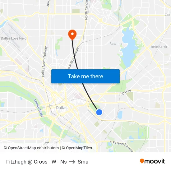 Fitzhugh @ Cross - W - Ns to Smu map