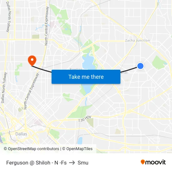 Ferguson @ Shiloh - N -Fs to Smu map