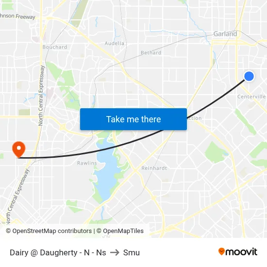 Dairy @ Daugherty - N - Ns to Smu map