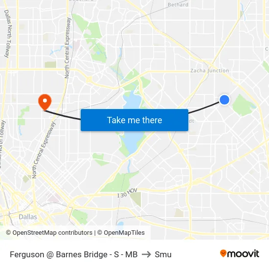 Ferguson @ Barnes Bridge - S - MB to Smu map
