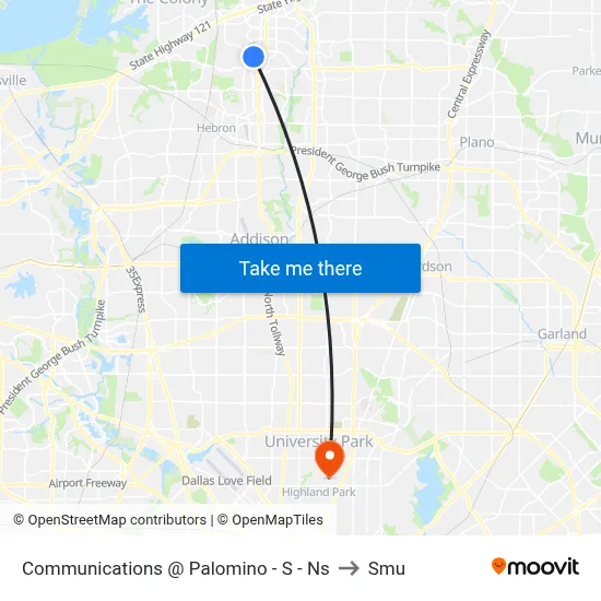 Communications @ Palomino -  S - Ns to Smu map