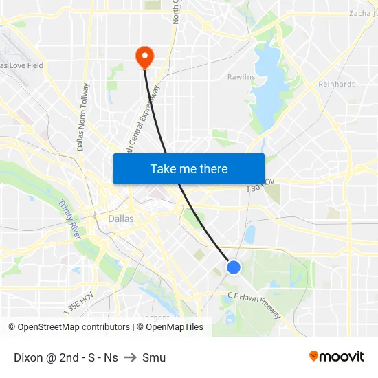Dixon @ 2nd - S - Ns to Smu map