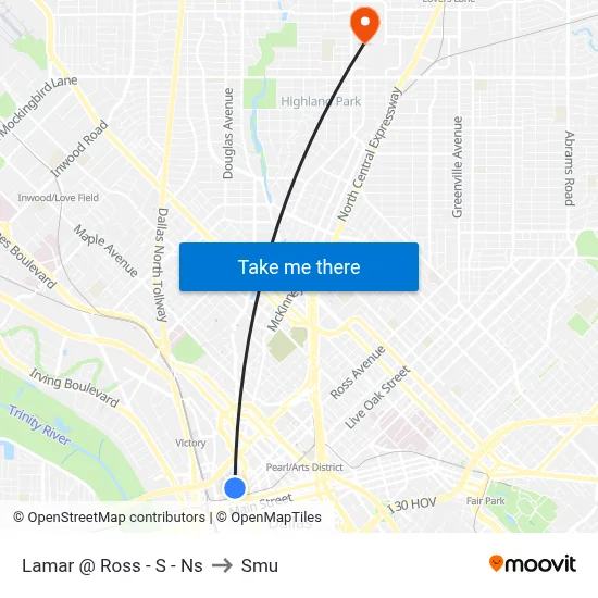 Lamar @ Ross - S - Ns to Smu map